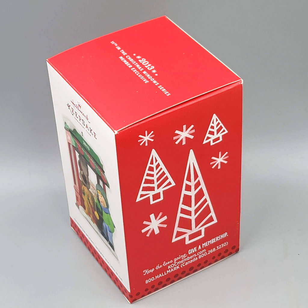 2013 Hallmark Christmas Window Ornament 11th In Series Boy Dog  Five Dime Store