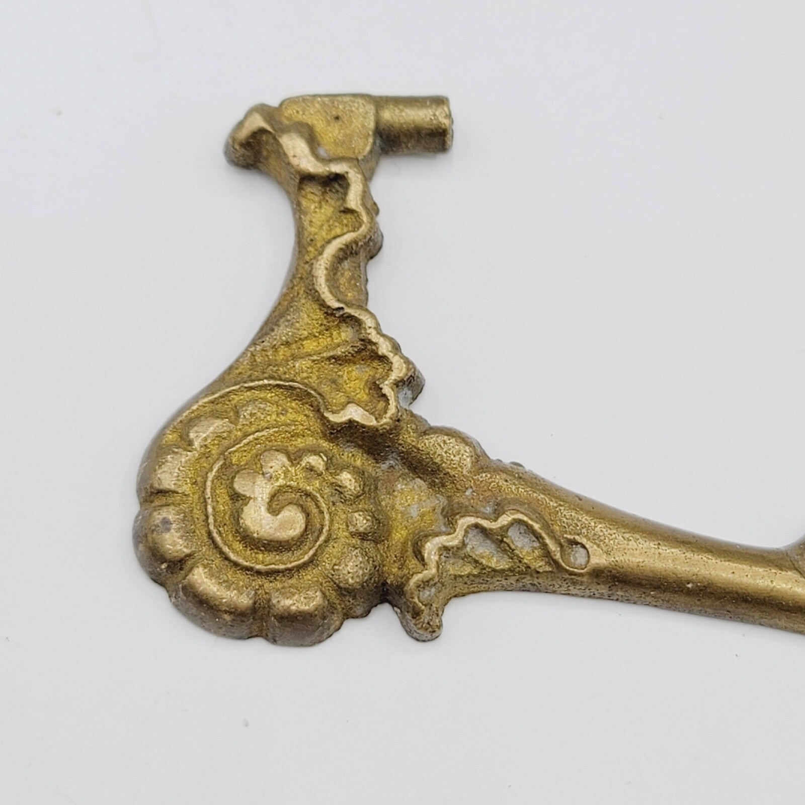 Vintage Brass Bail Pull Handle Replacement 3" Salvage Hardware   .0196