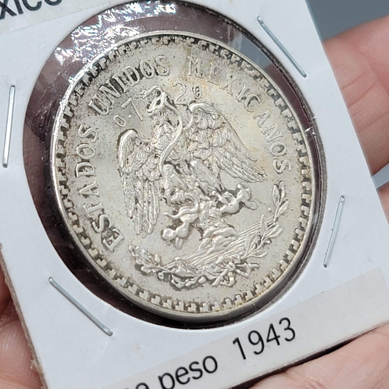 1943 Mexico Coin 1 Peso KM455