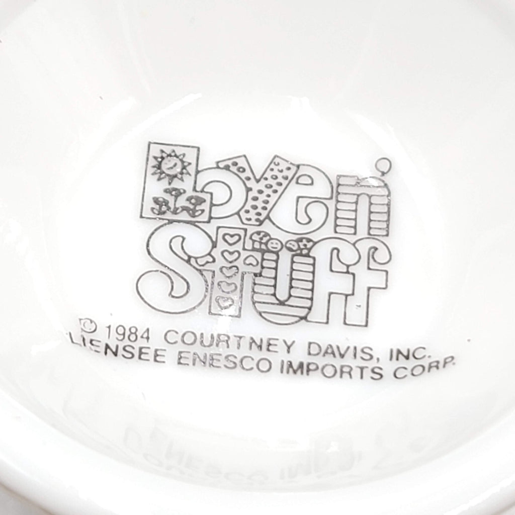 Vintage Courtney Davis Novelty Coffee Mug THINK IRISH Love N Stuff 1984 Enesco