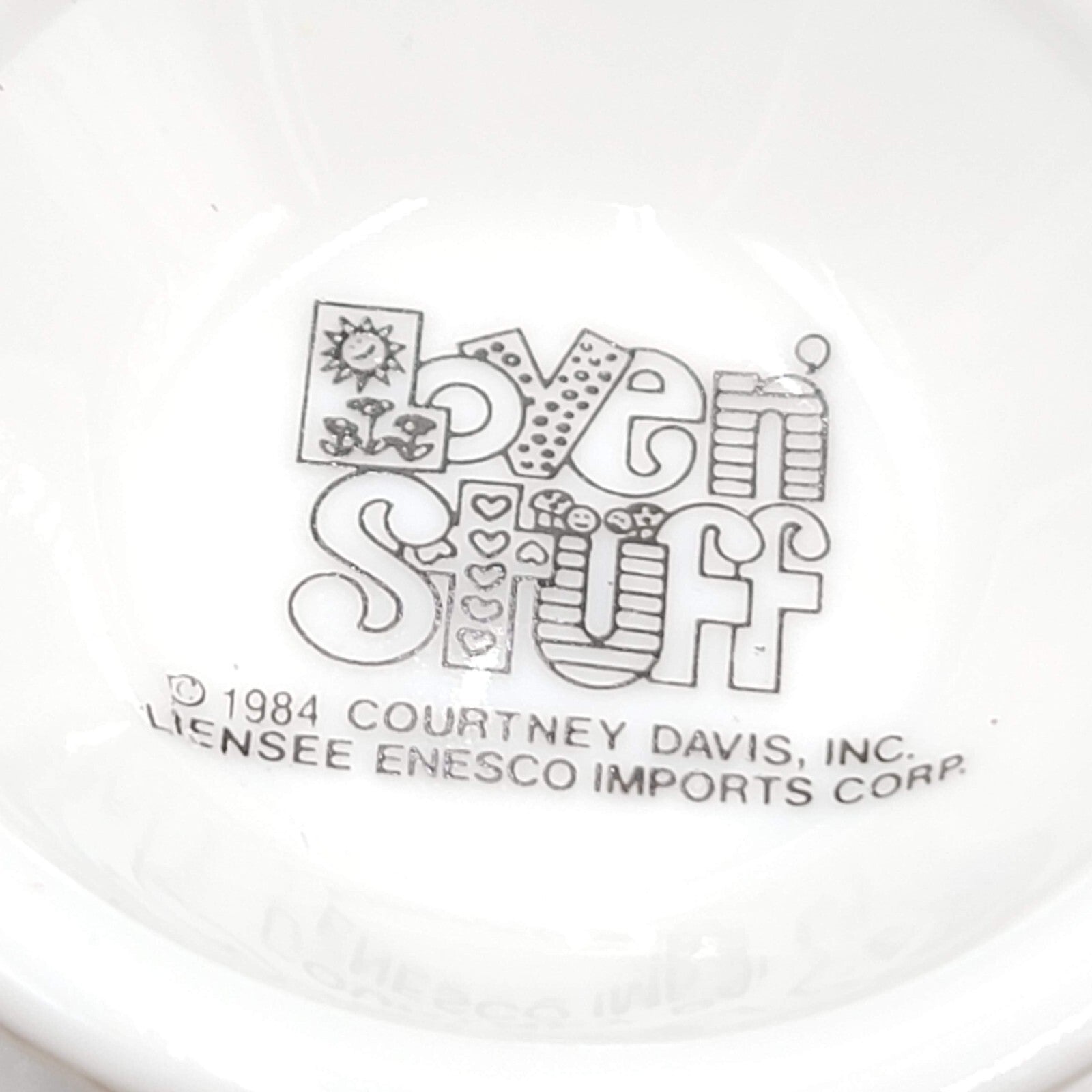 Vintage Courtney Davis Novelty Coffee Mug THINK IRISH Love N Stuff 1984 Enesco