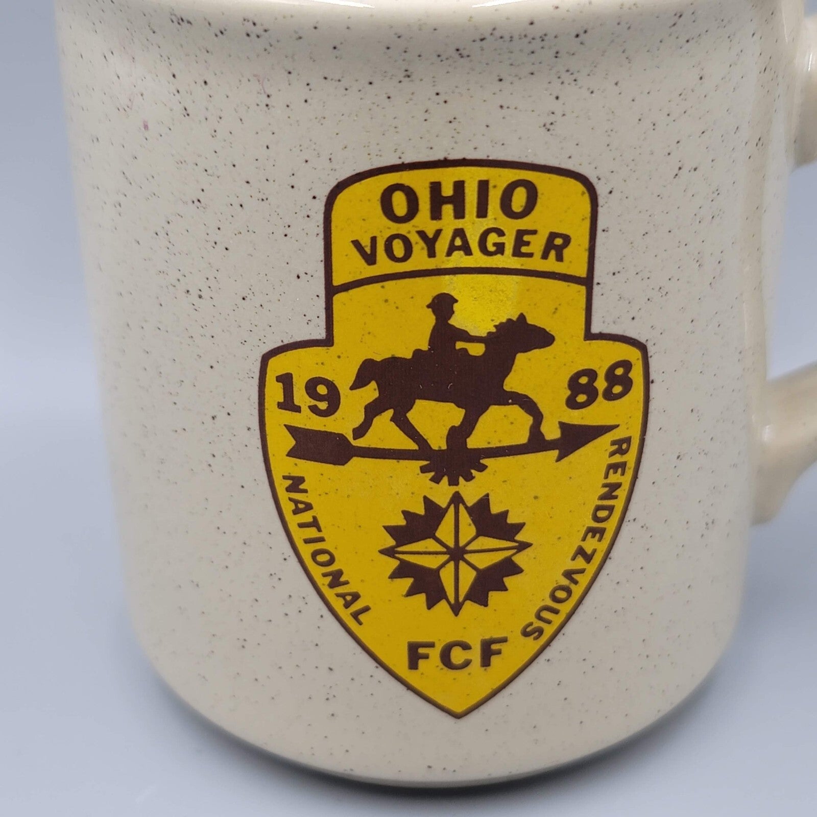 Vintage Boy Scouts of America Coffee Mug Cup 1988 Ohio Voyager FCF