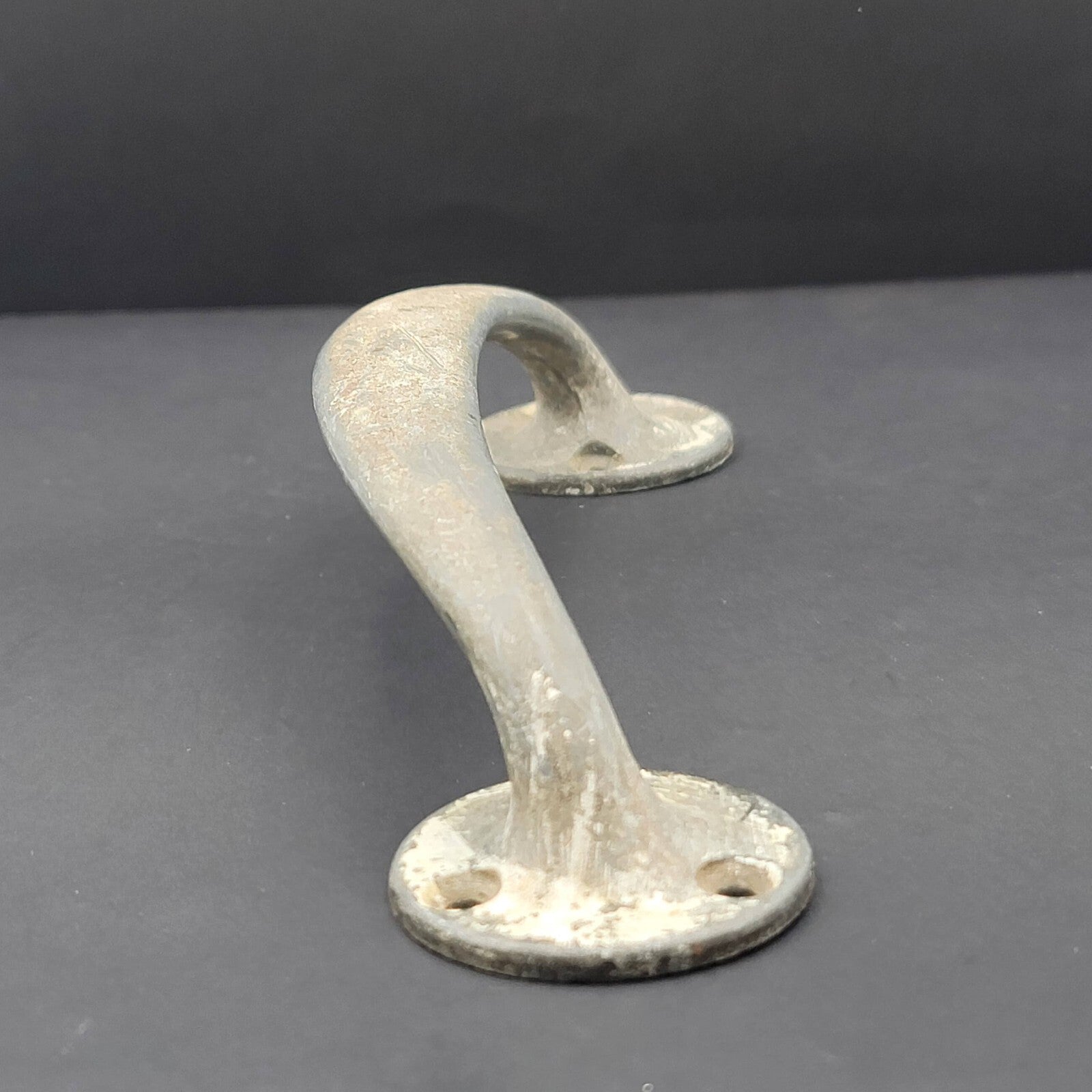 Vintage Pot Metal Pull Large Shabby Reclaimed Salvage Hardware 7.25"
