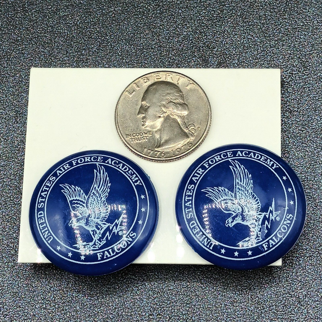 Lot of 4 Pairs Pierced Earrings Blue White US Air Force Academy Falcons Football