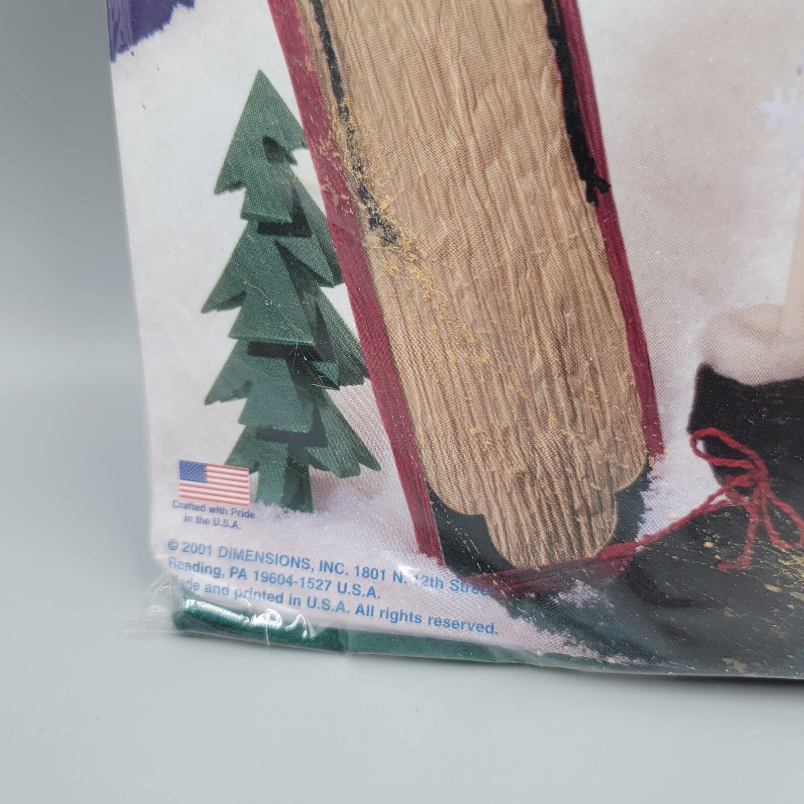 Dimensions Long Legs Felt Kit Bob Sled Snowman 62179 Sealed NOS Vintage