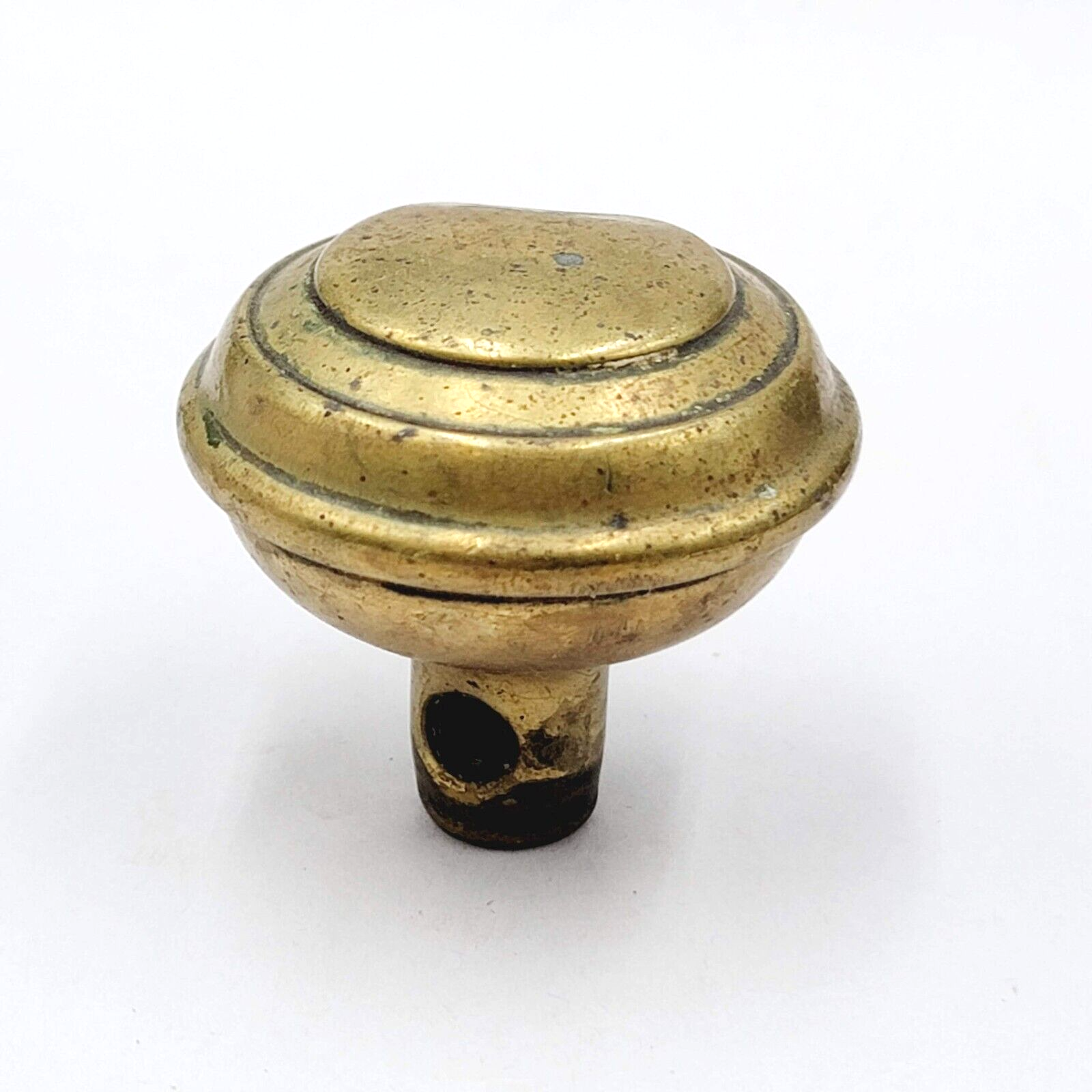 Vintage SINGLE Brass Doorknob Salvage Door Hardware 2.25" DENTED