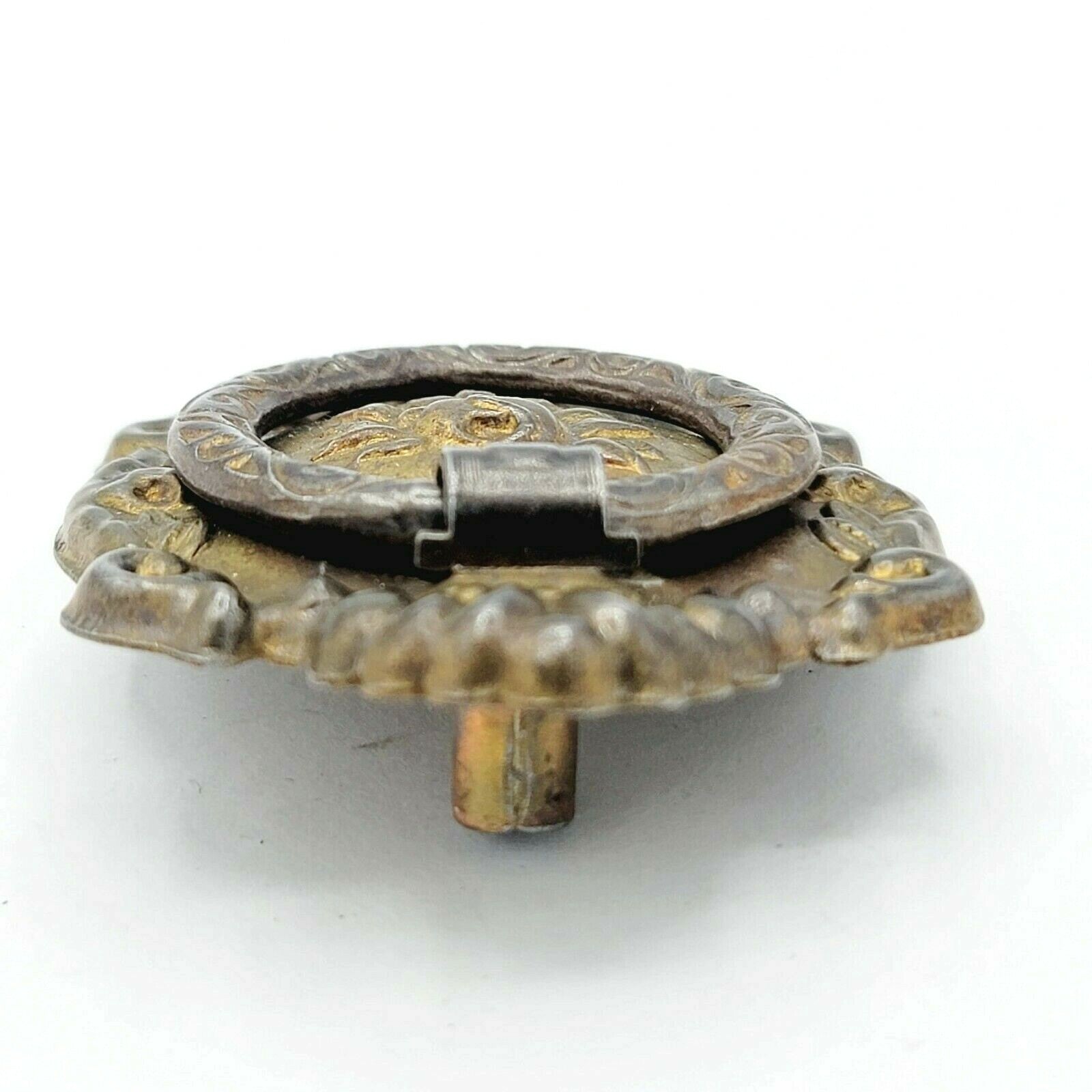 Vintage Steel Drawer Pull Handle Salvage Hardware SINGLE ONLY 2 1/2" x 2". 0014