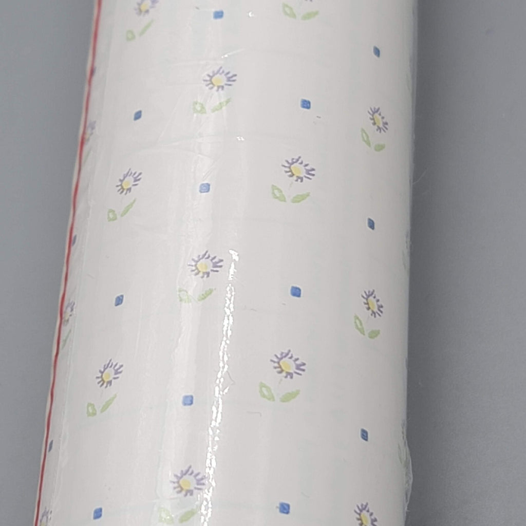 Vintage Contact Paper Collections 24 Ft x 18 in Roll NOS Purple Daisy
