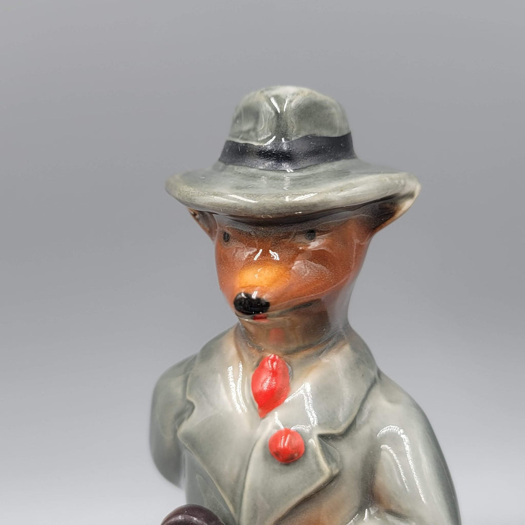 Vtg 1978 Jim Beam Bottle Club 8th Convention Fox Figurine Ceramic Paperweight