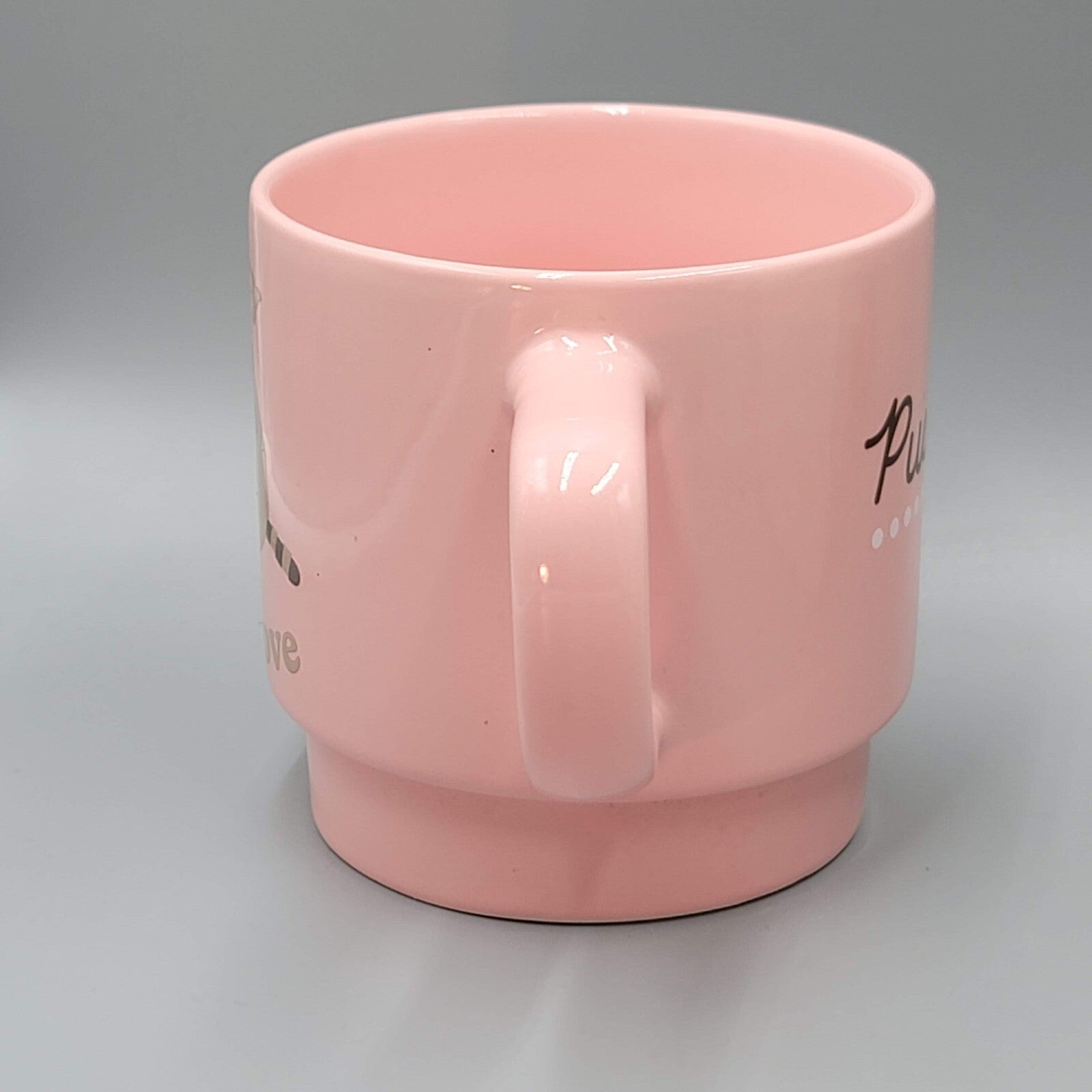 Pusheen The Cat Coffee Mug So Lazy Can't Move Pink 2023 Culture Fly 3 1/2" Pink