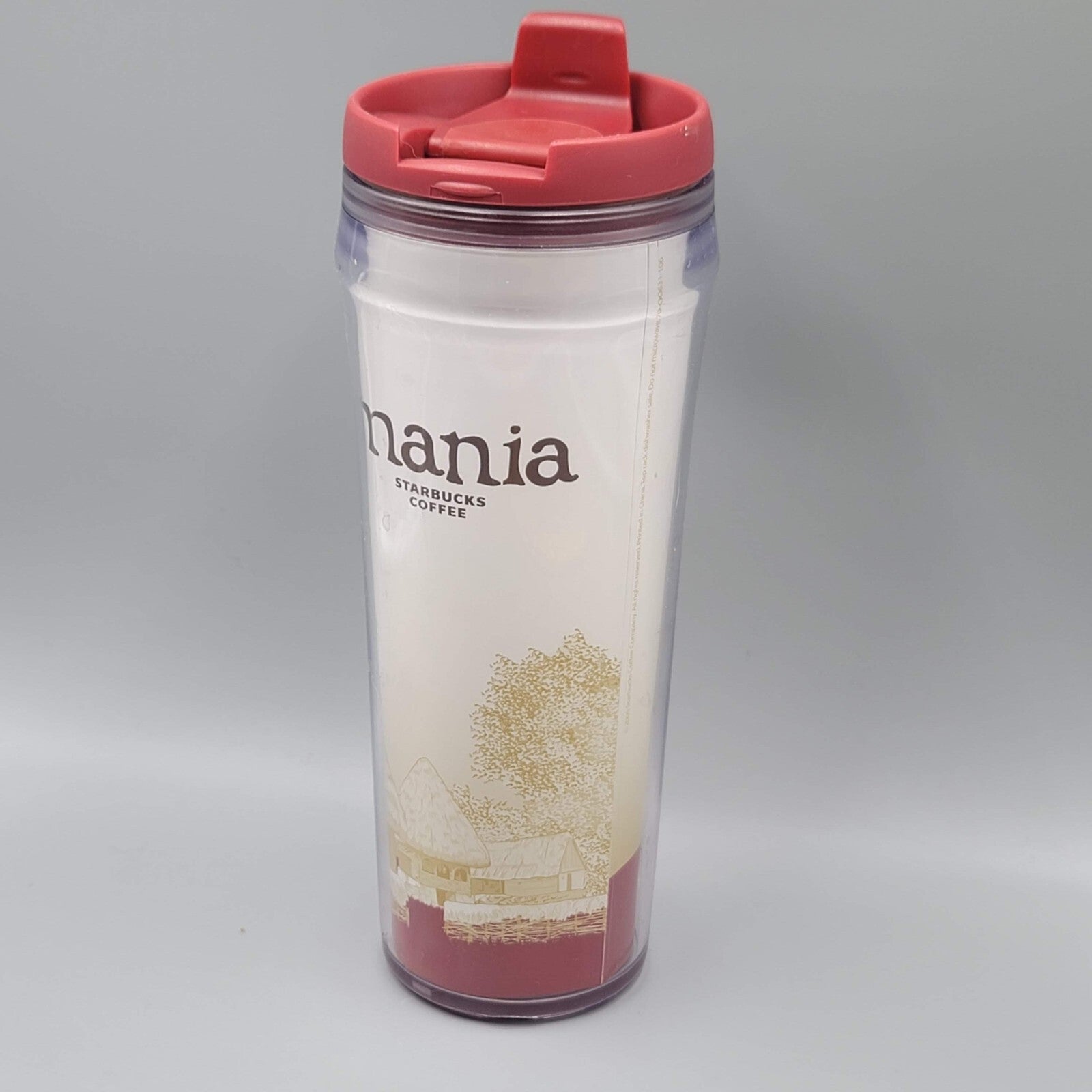 Starbucks Romania Global Icon Collection 12oz Plastic Tumbler 2004