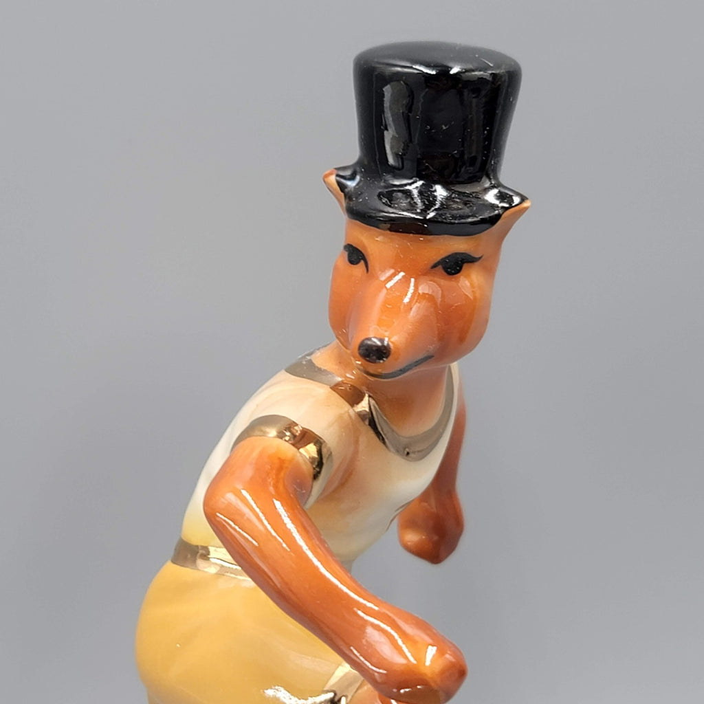 Jim Beam Small Fox 14th Convention Hollywood Fl. 1984 Paperweight Fox Surfing
