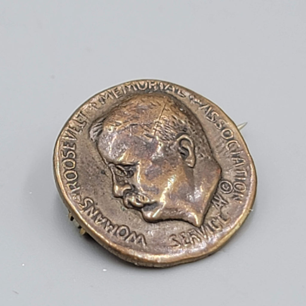 Vintage Theodore Roosevelt Memorial Association Womens Service Pin 1920s WRMA