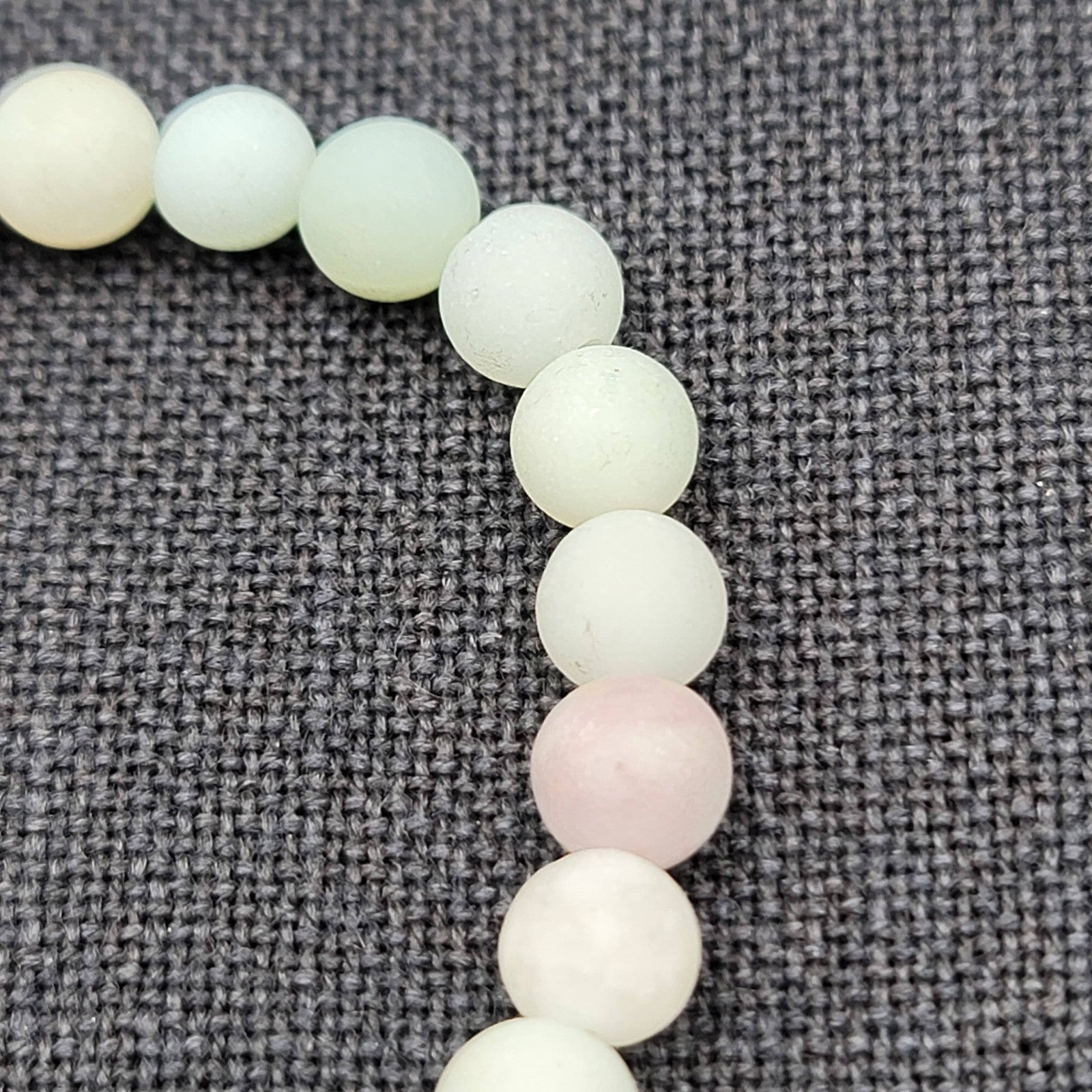 Sea Turtle Bracelet Pastel Stone Bead Elastic Summer Beach Theme 6.25"