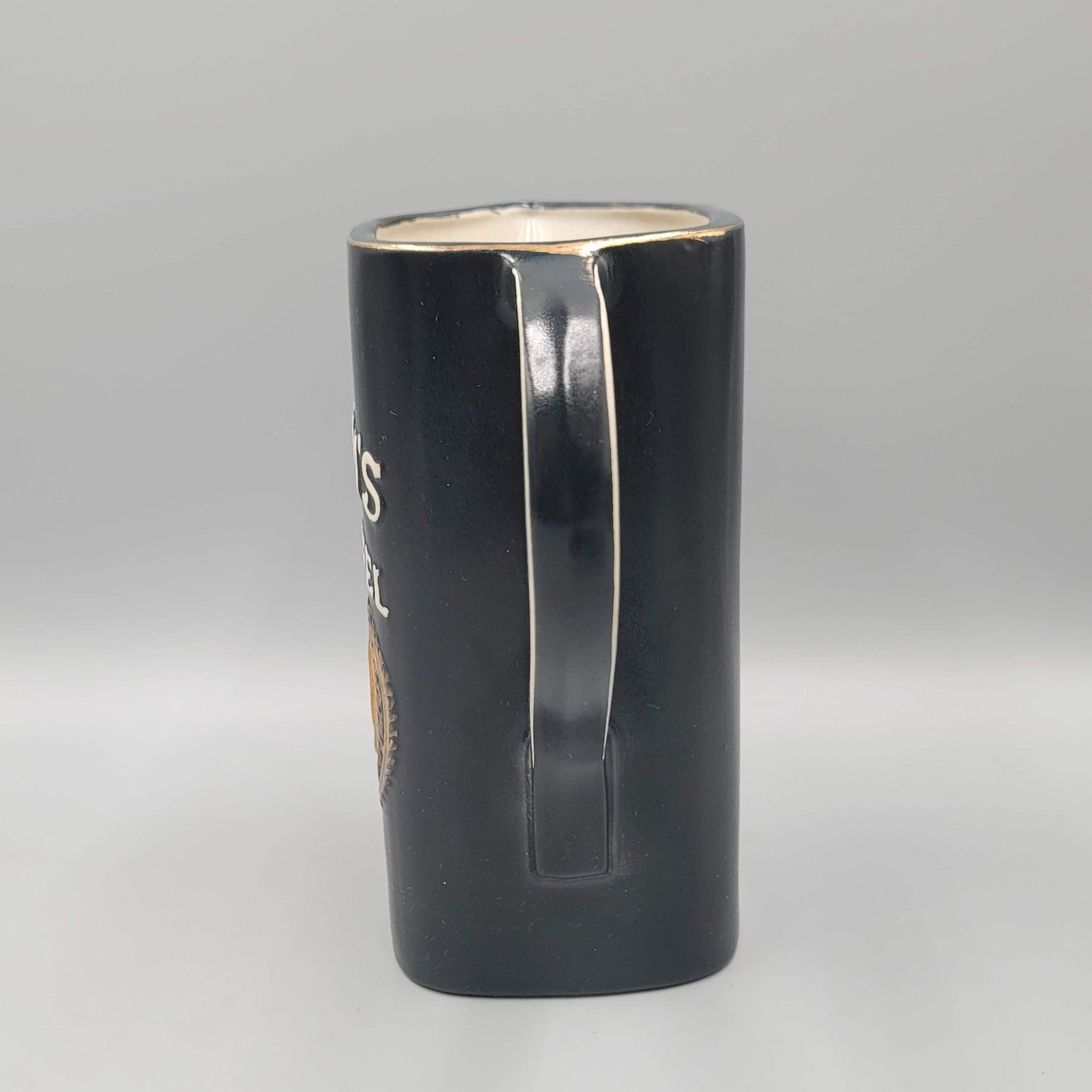 Vintage Beam's Black Label Regal China Bar Pitcher Ceramic Advertising USA 1958