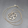 AEO American Eagle Outfitters Chain Necklace Love Heart Silver Tone 30"-32"