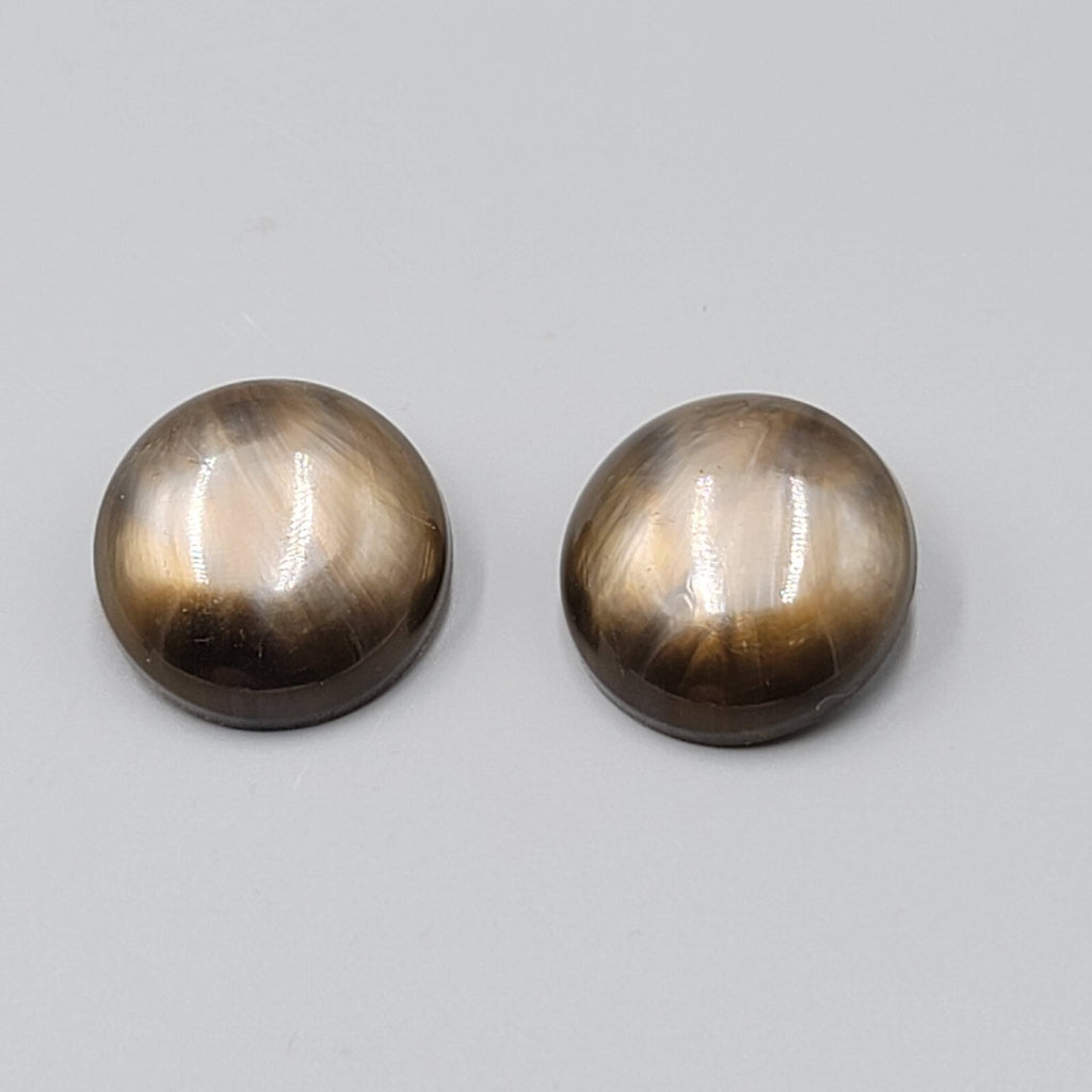 Vintage Brown Swirl Clip on Earrings Plastic Round 1"