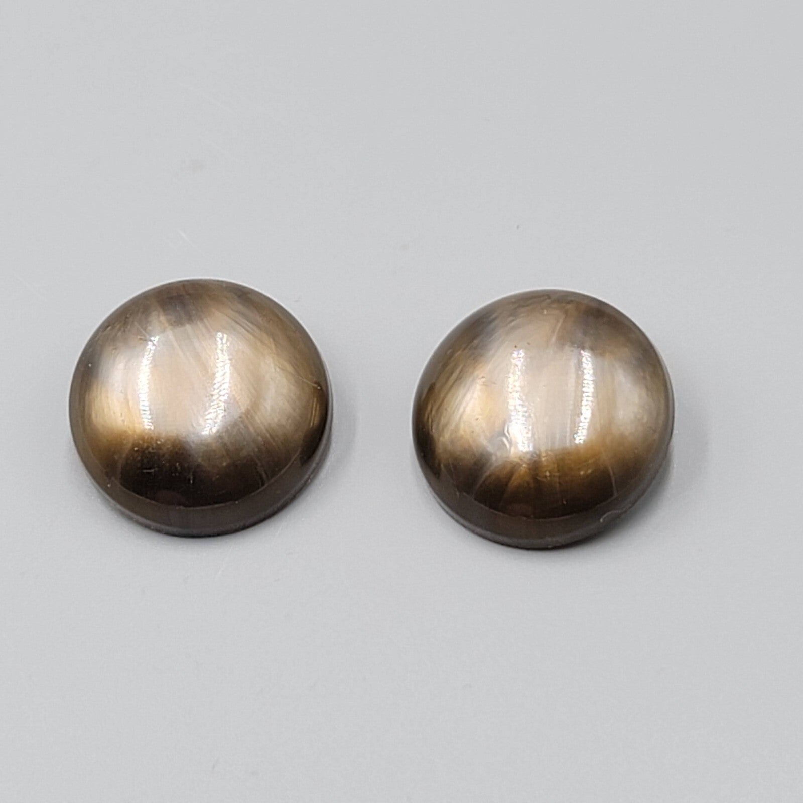 Vintage Brown Swirl Clip on Earrings Plastic Round 1"