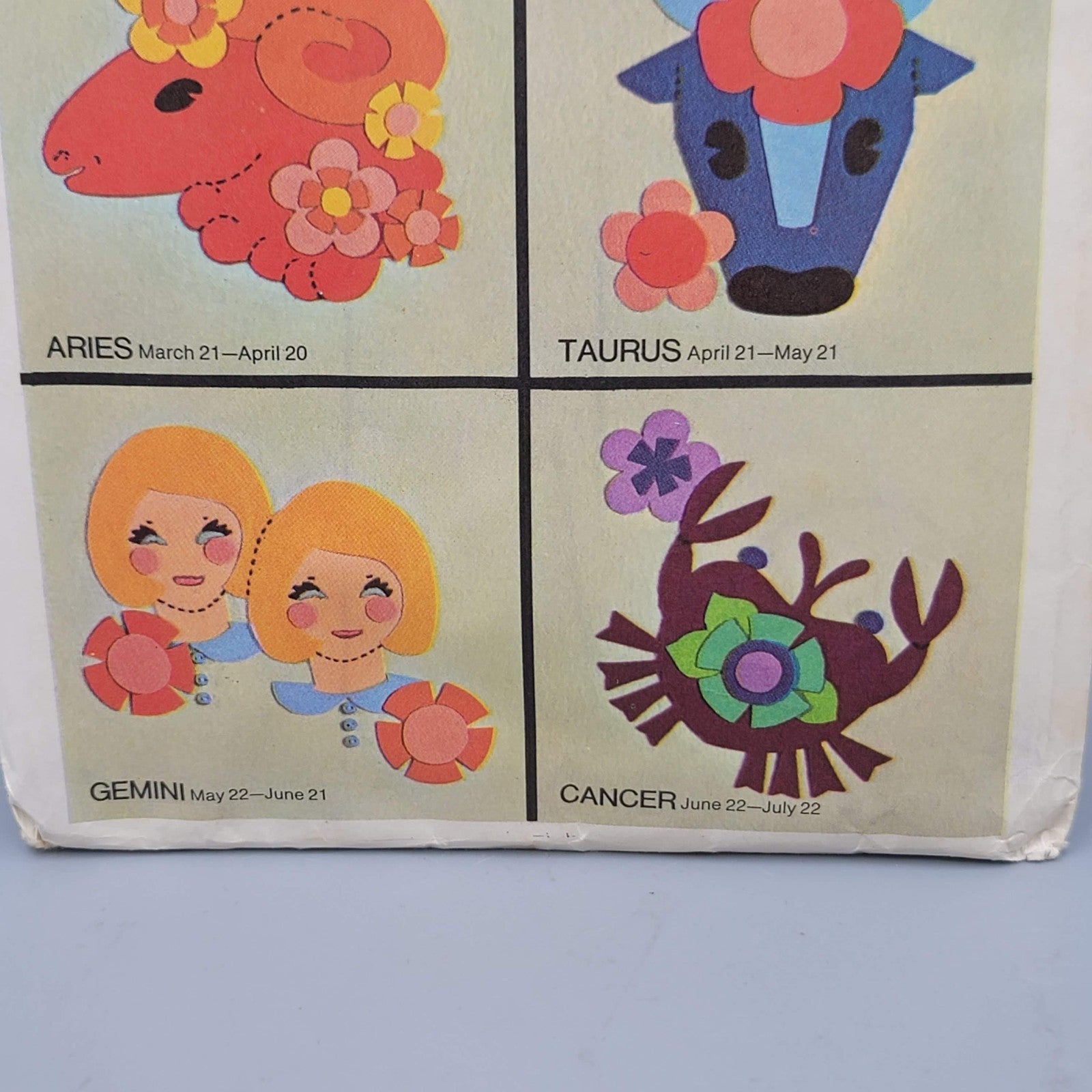 Vintage Simplicity Sewing Pattern Appliques Zodiac Signs 8431 Sew Transfer