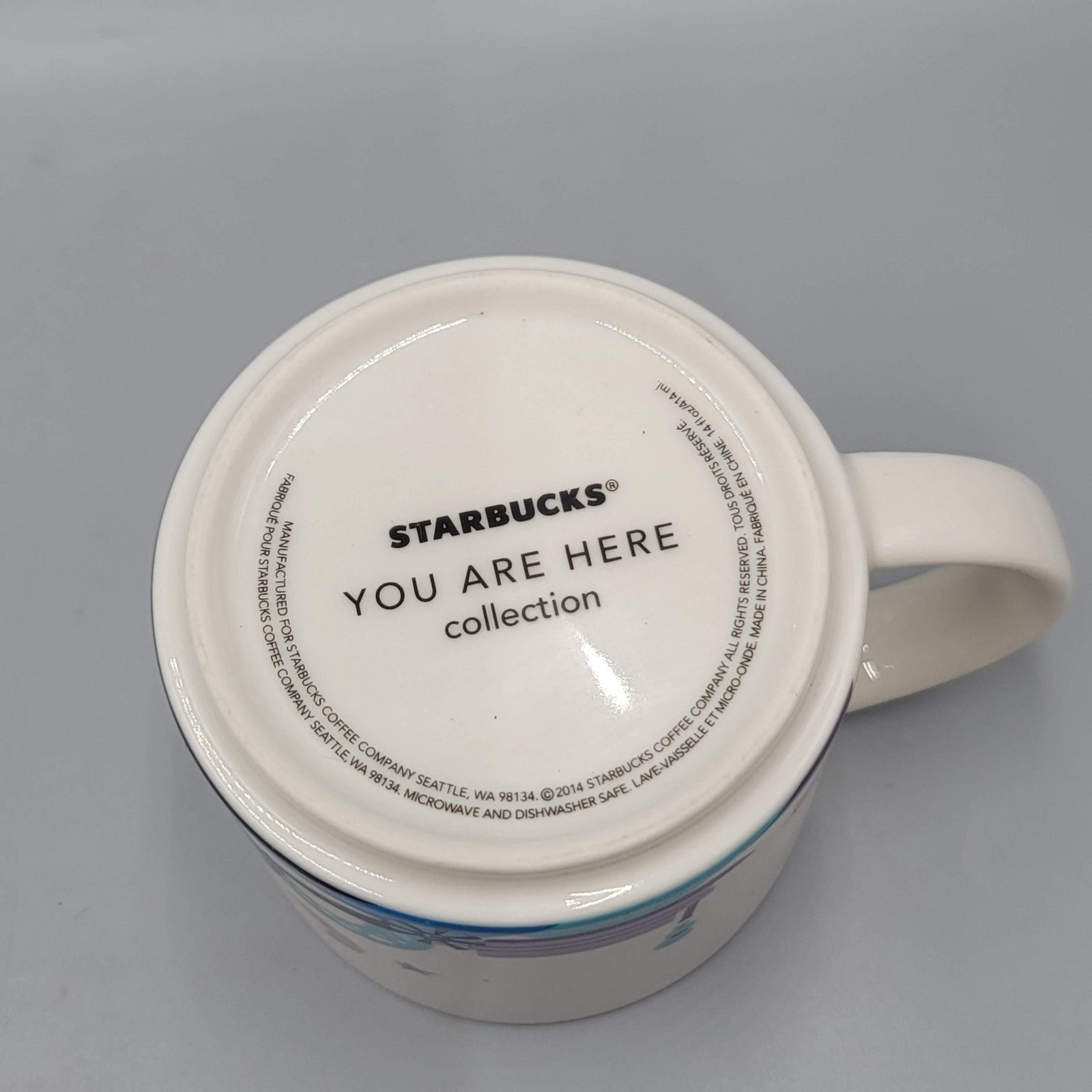 Starbucks Mug You Are Here Collection Memphis Skyline Blue Ceramic Coffee Cup