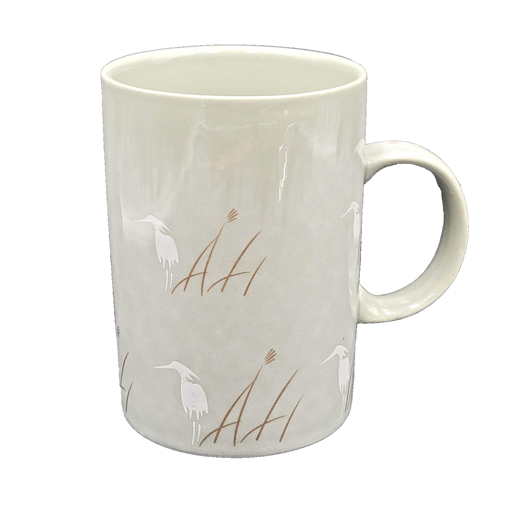 Vintage Coffee Mug Tea Cup Heron Mug Signed