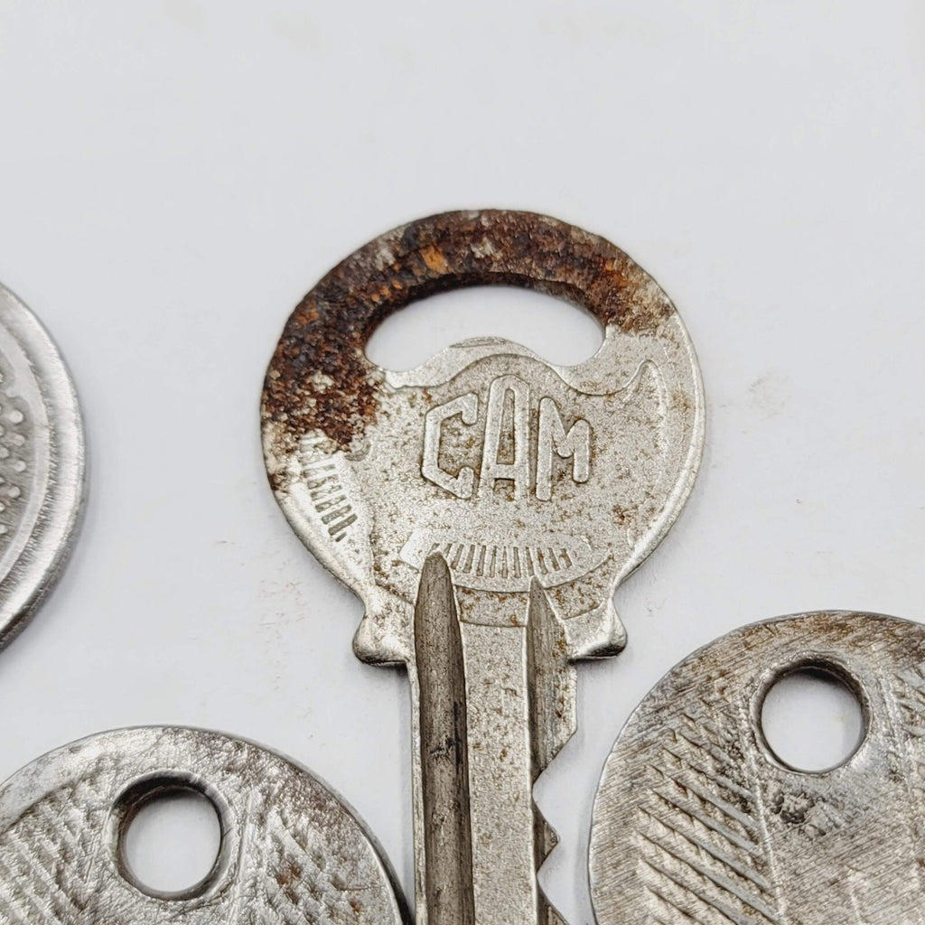 Vintage Key Lot of 6 Padlock Lock European Russian?