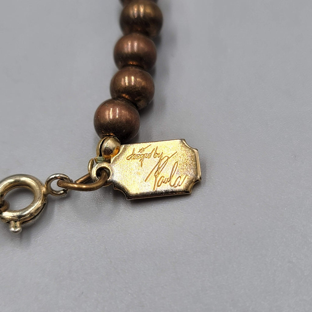 Vintage Designed by Paula Choker Necklace Estate Costume Jewelry 14"