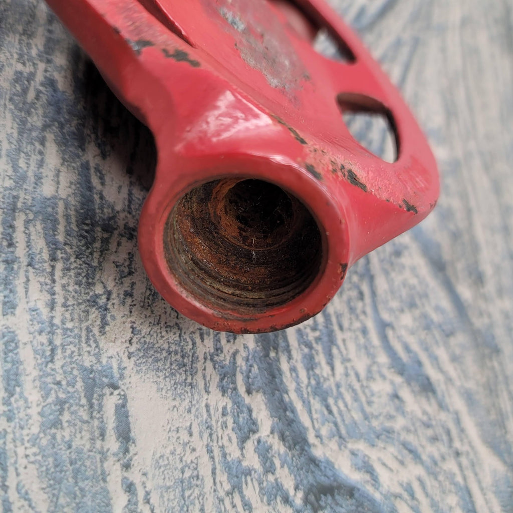 LR Nelson  Cast Iron Lawn Sprinkler Head Red Can't Beat 'Em Peoria IL Garden