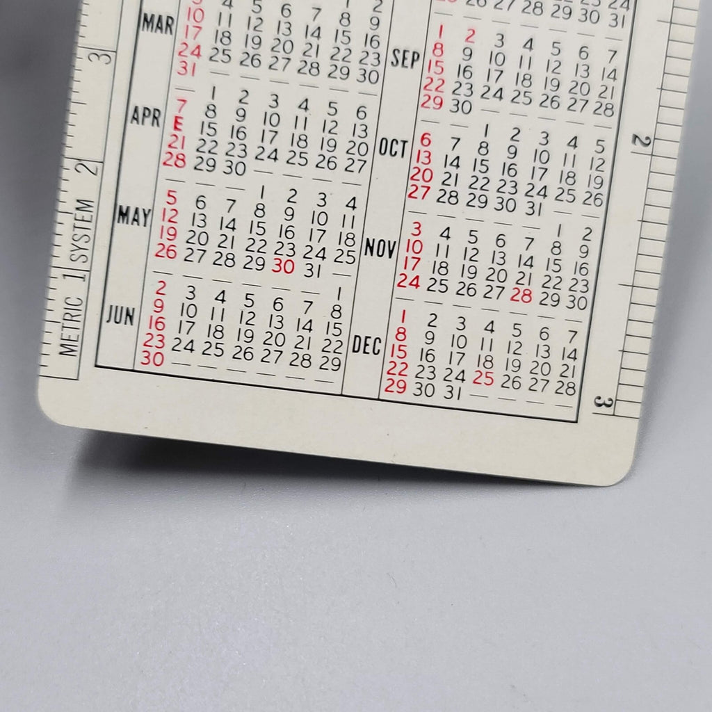 1963 Burlington Route Pocket Calendar Wallet Ad Card Vintage Railroad Train RR