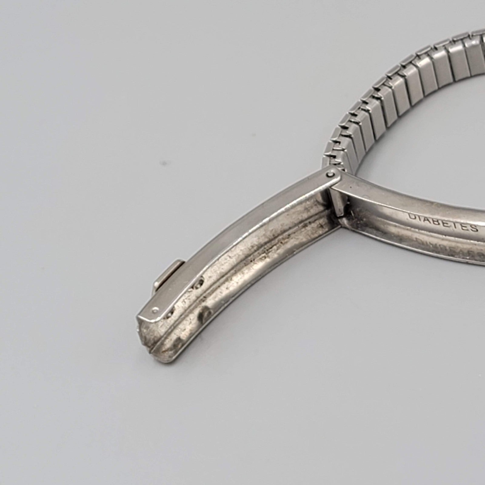 Medical Bracelet Alert Open For Info Stainless Steel 7"