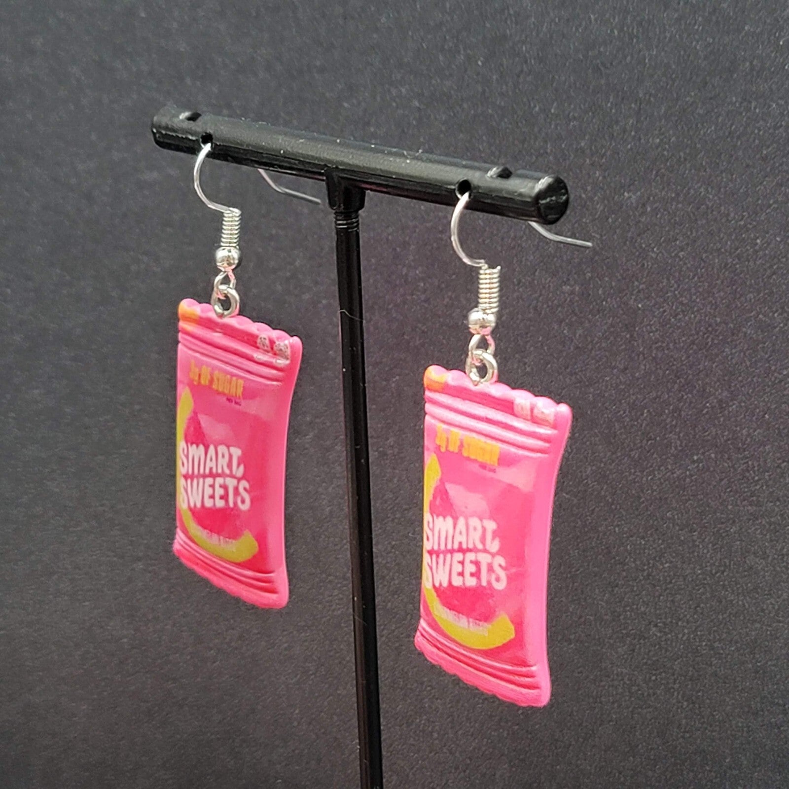 New SMART SWEETS Candy Pierced Earrings Acrylic Dangle 1.25"