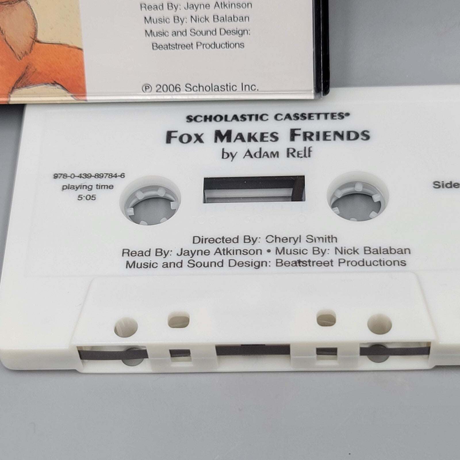 Scholastic Cassette Childrens Story on Tape 2006 Fox Makes Friends by Adam Relf