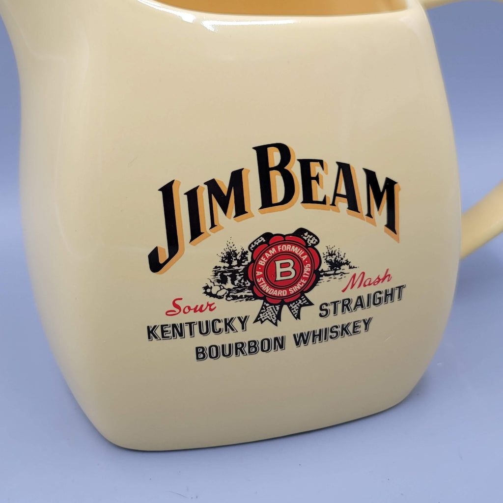 Vintage Jim Beam Wade England Ceramic Whiskey Water Jug Pitcher 1997 Yellow