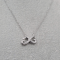Infinity Heart Pendant Necklace Silver Plated 14" 16" 18" 20"
