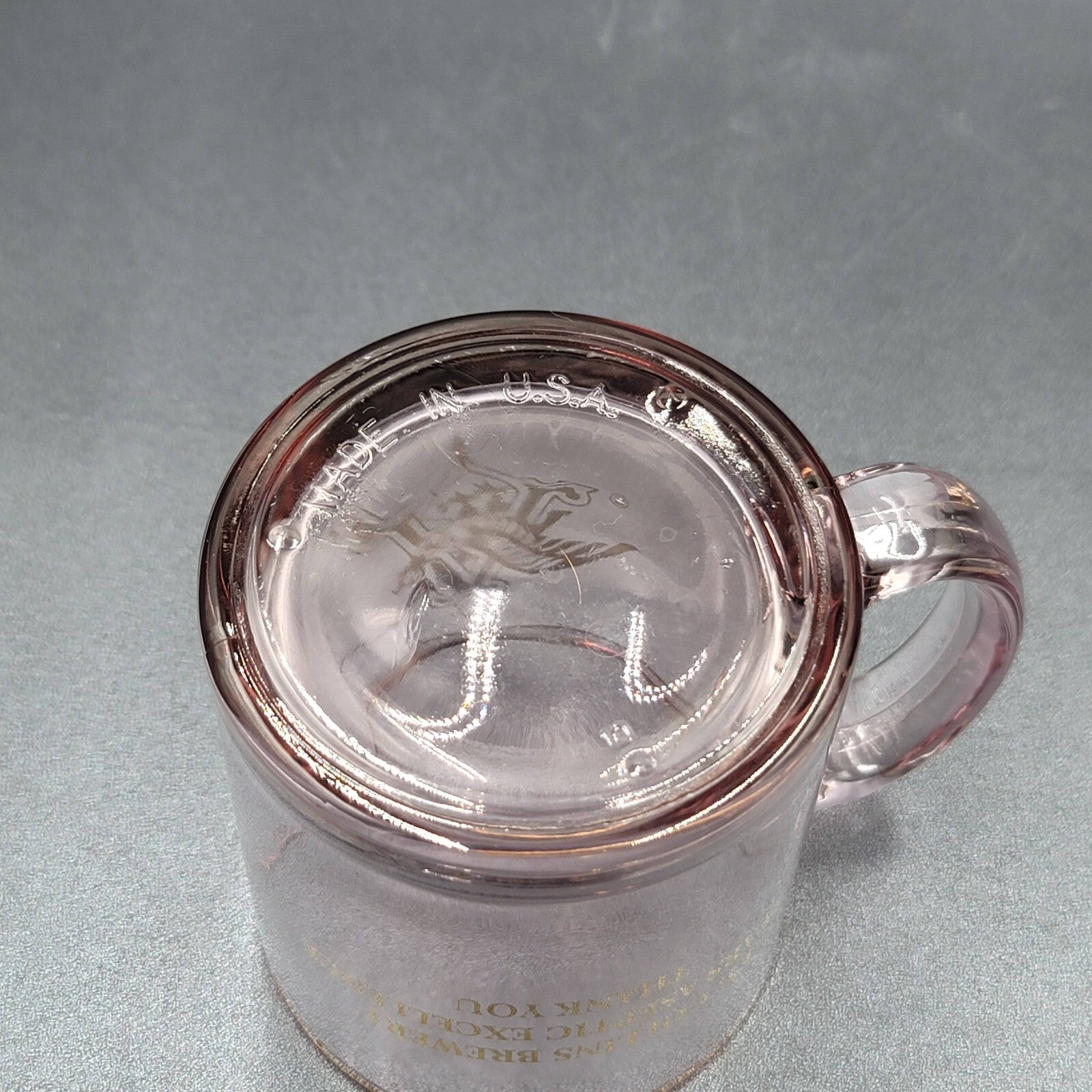 Anheuser Busch Ft Collins Brewery Purple Glass Mug 6 Years Aseptic Excellence