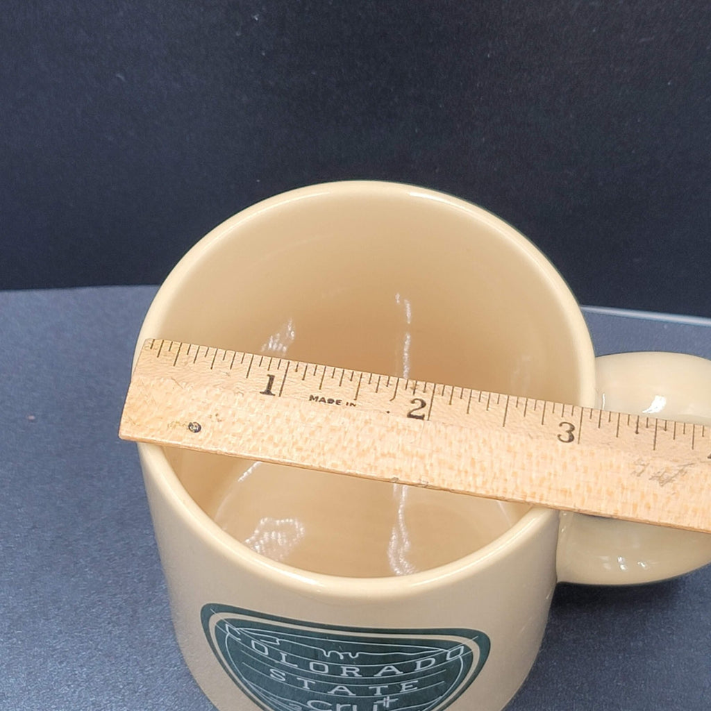 Colorado State Coffee Mug Green Tan White Christian CRU