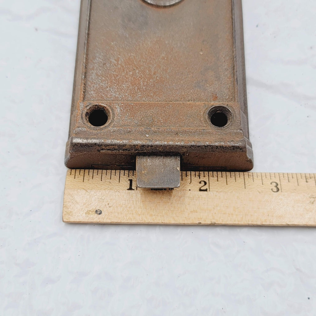 Antique Surface Mount Mortise No Keeper Spindle Hole No Lock  H0114