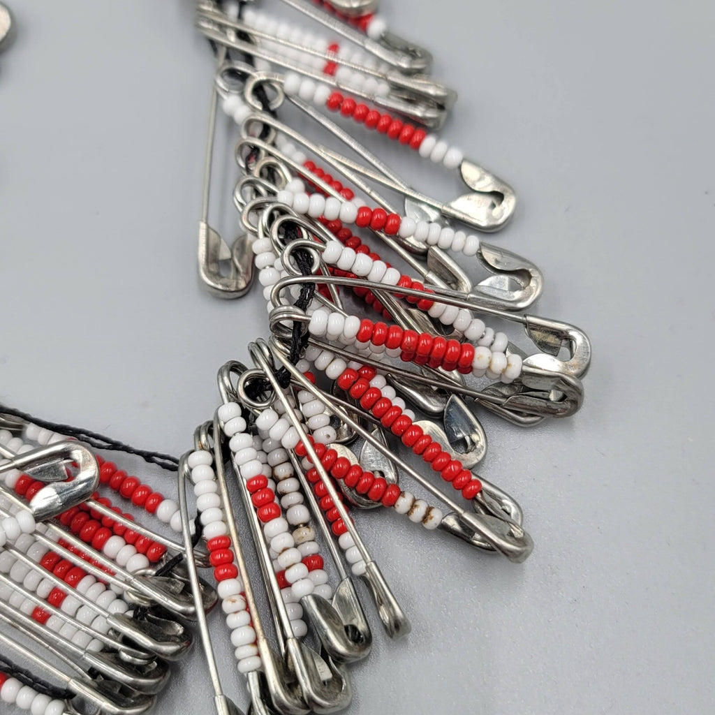 Vintage Beaded Safety Pins Pin Seed Beads Jewelry Crafts Crafting