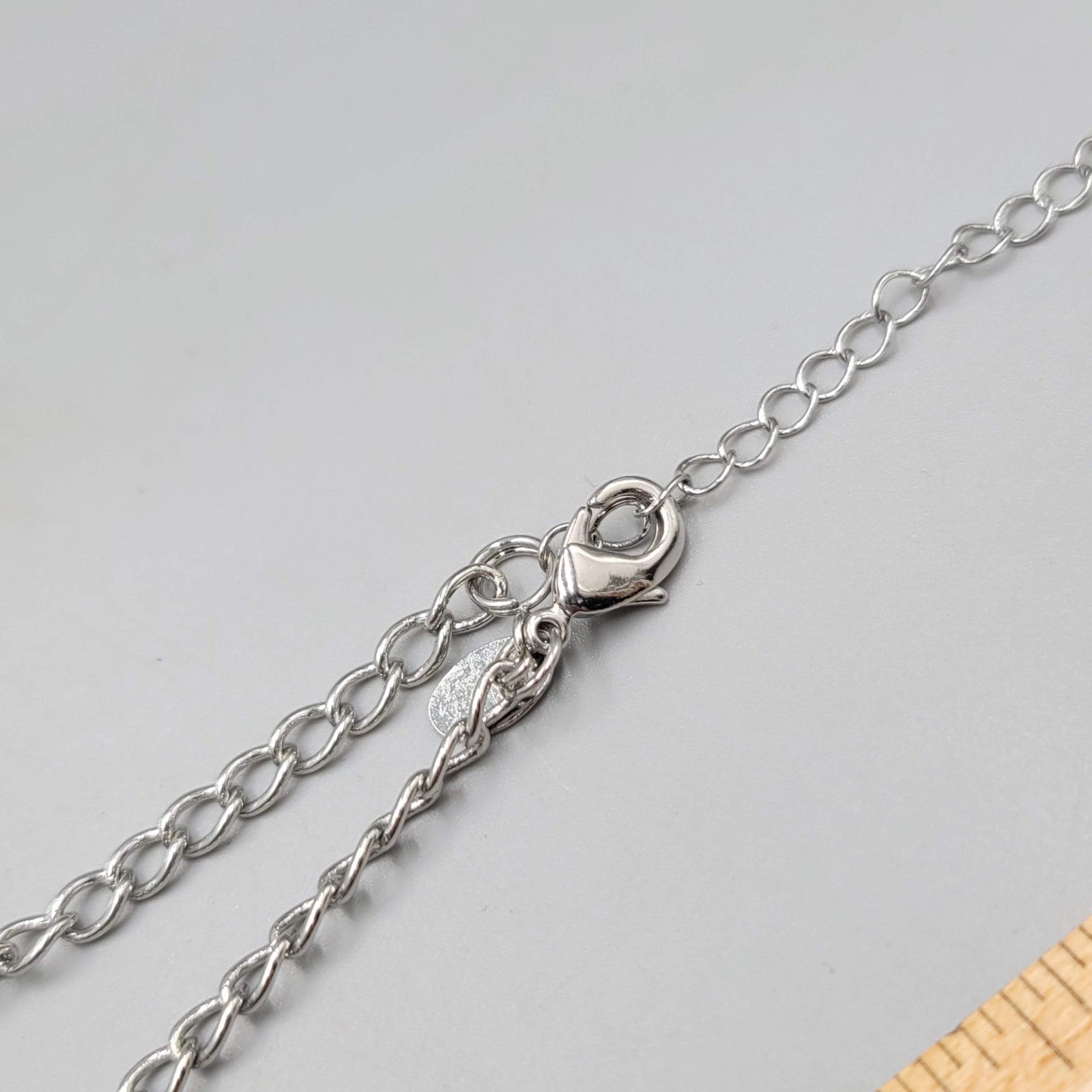 Lia Sophia Necklace Silver Plated Gunmetal Graduated Beads Just Lovely!!