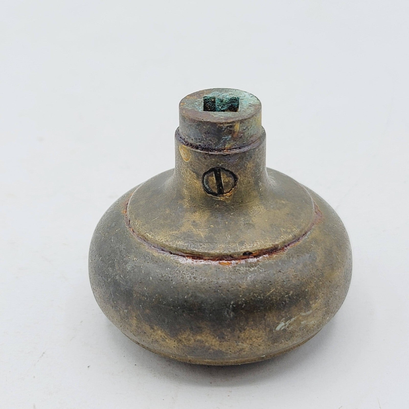 Single Vintage Cast Iron Door Knob Reclaimed Salvage 2.25"  D41