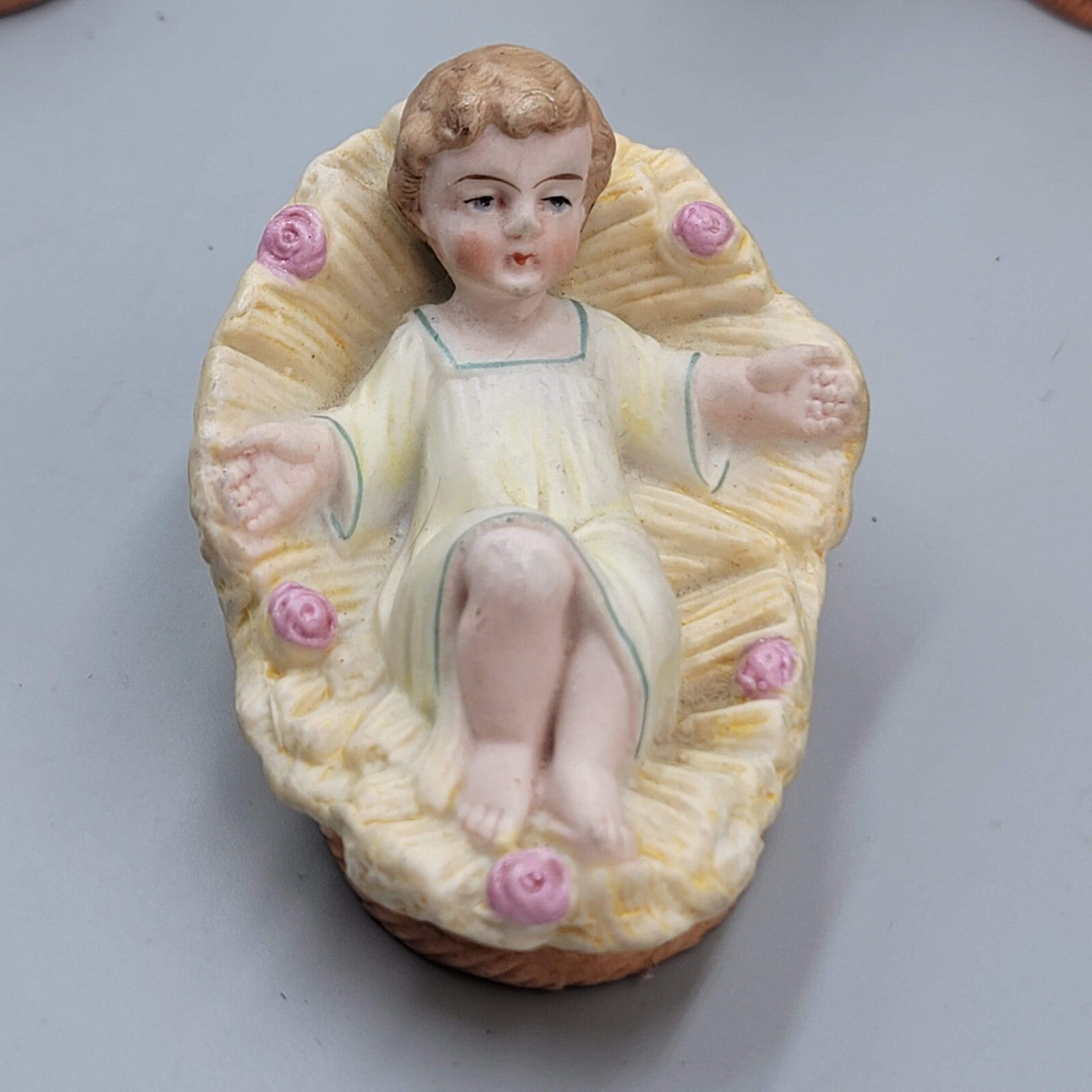 Vintage Bisque Porcelain Christmas Nativity Set 13 Piece Set Vintage