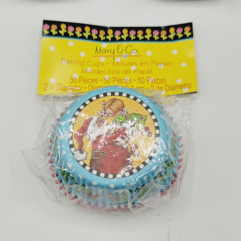 MARY & CO Mary Englebreit Baking Cups Cupcake Liners CUPS NOS Lot of 3 150 total