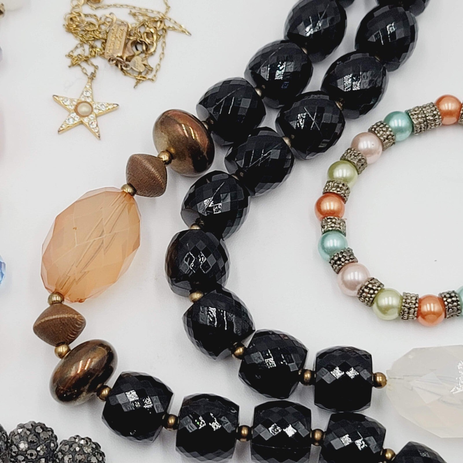 Jewelry Mixed Lot Necklace Bracelets Beaded Stones Glass