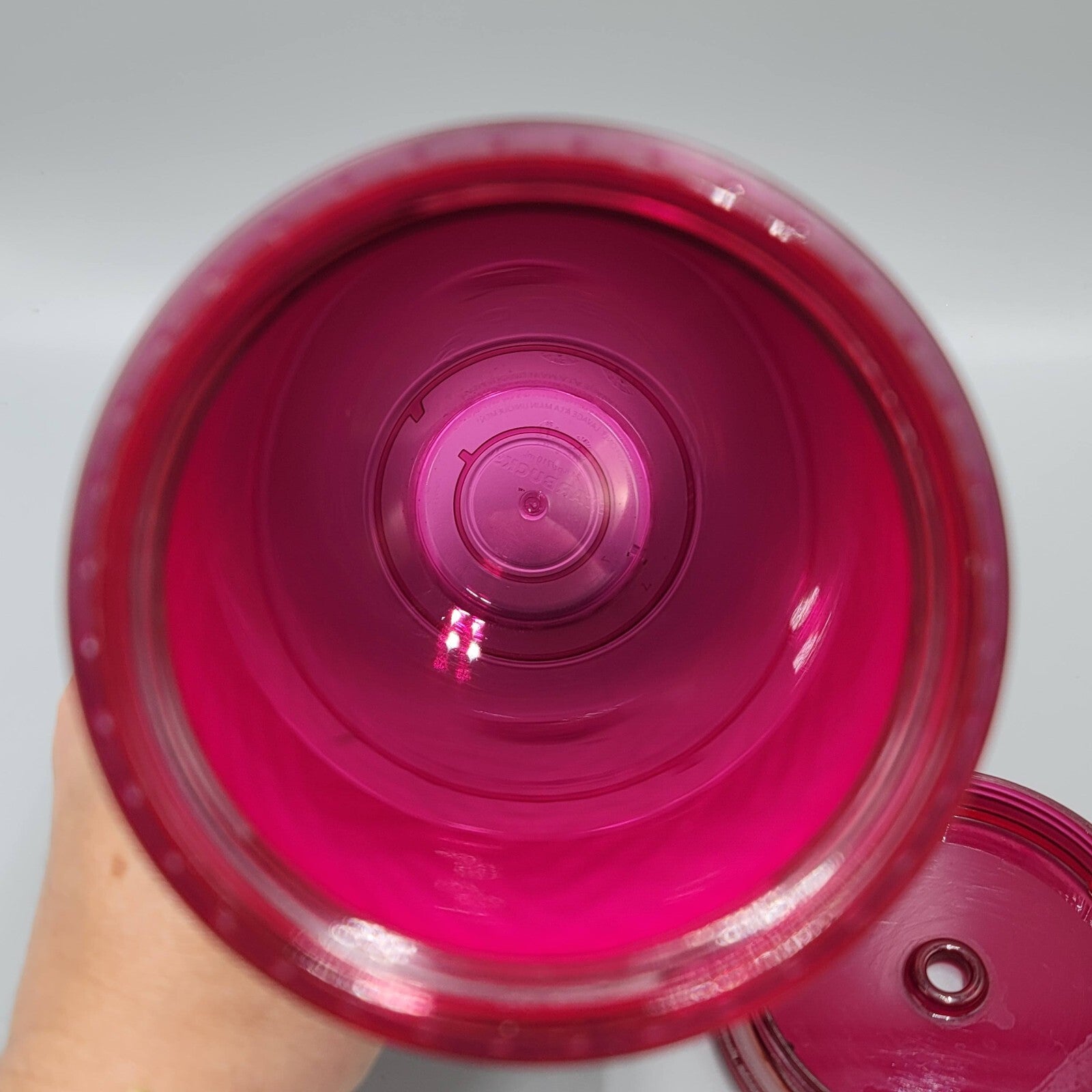 Starbucks Fall 2020 Gold Quilted Rose Venti Tumbler 24 oz Lid Missing Straw