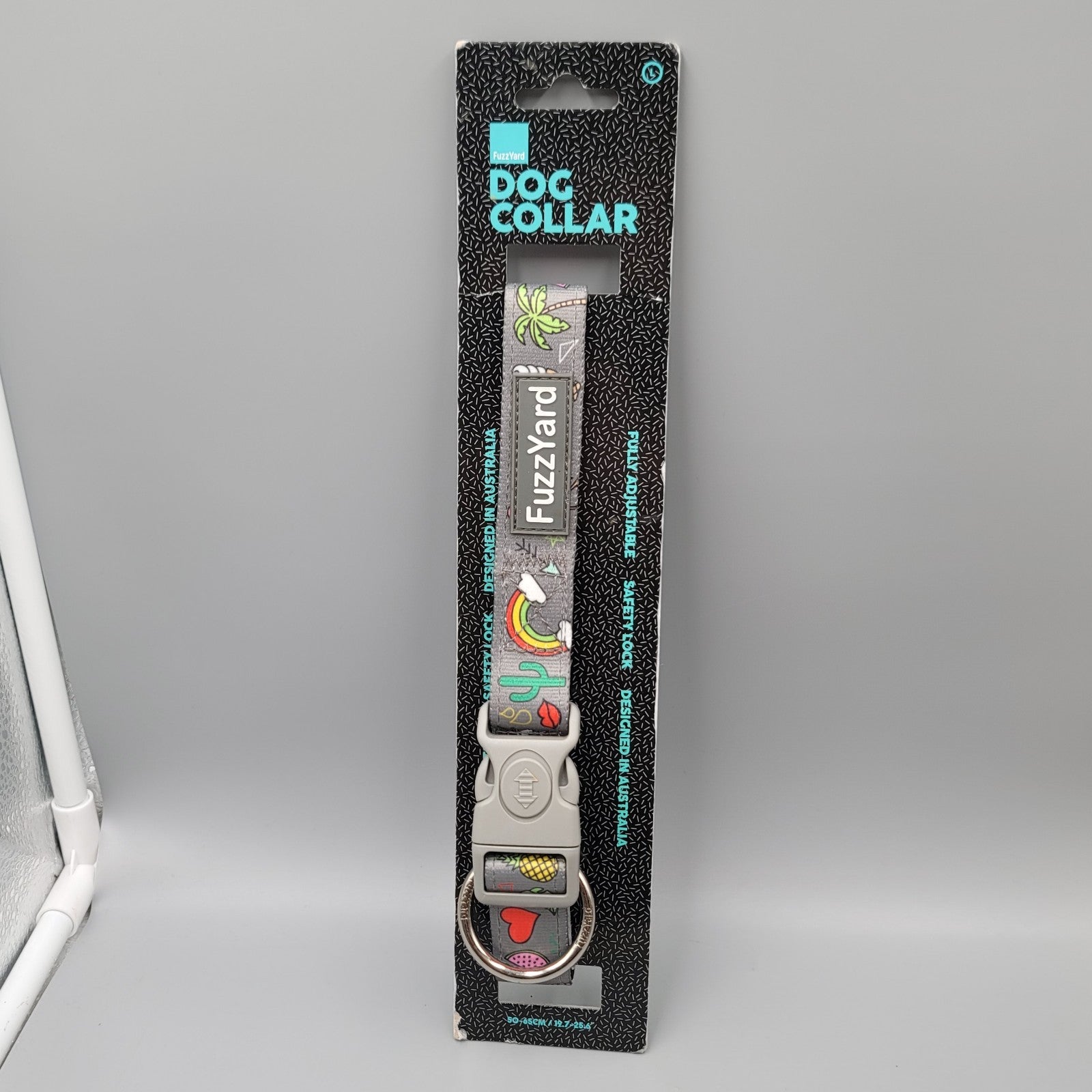 FuzzYard Gray COACHELLA Print Collar Large Puppy Dog NWT