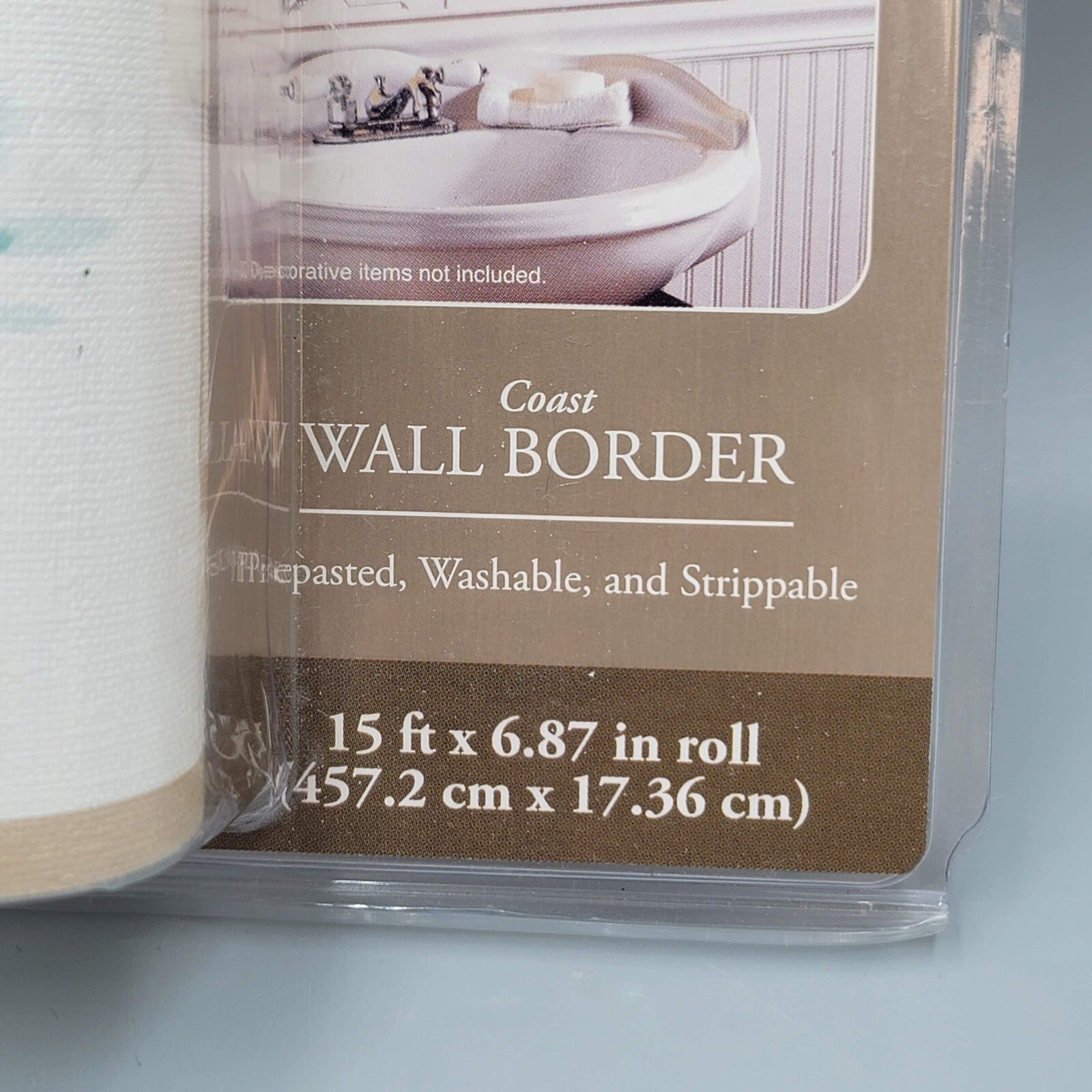 Vintage Home Trends Coast Wall Border Seashells 15ft x 6.87" Roll NOS