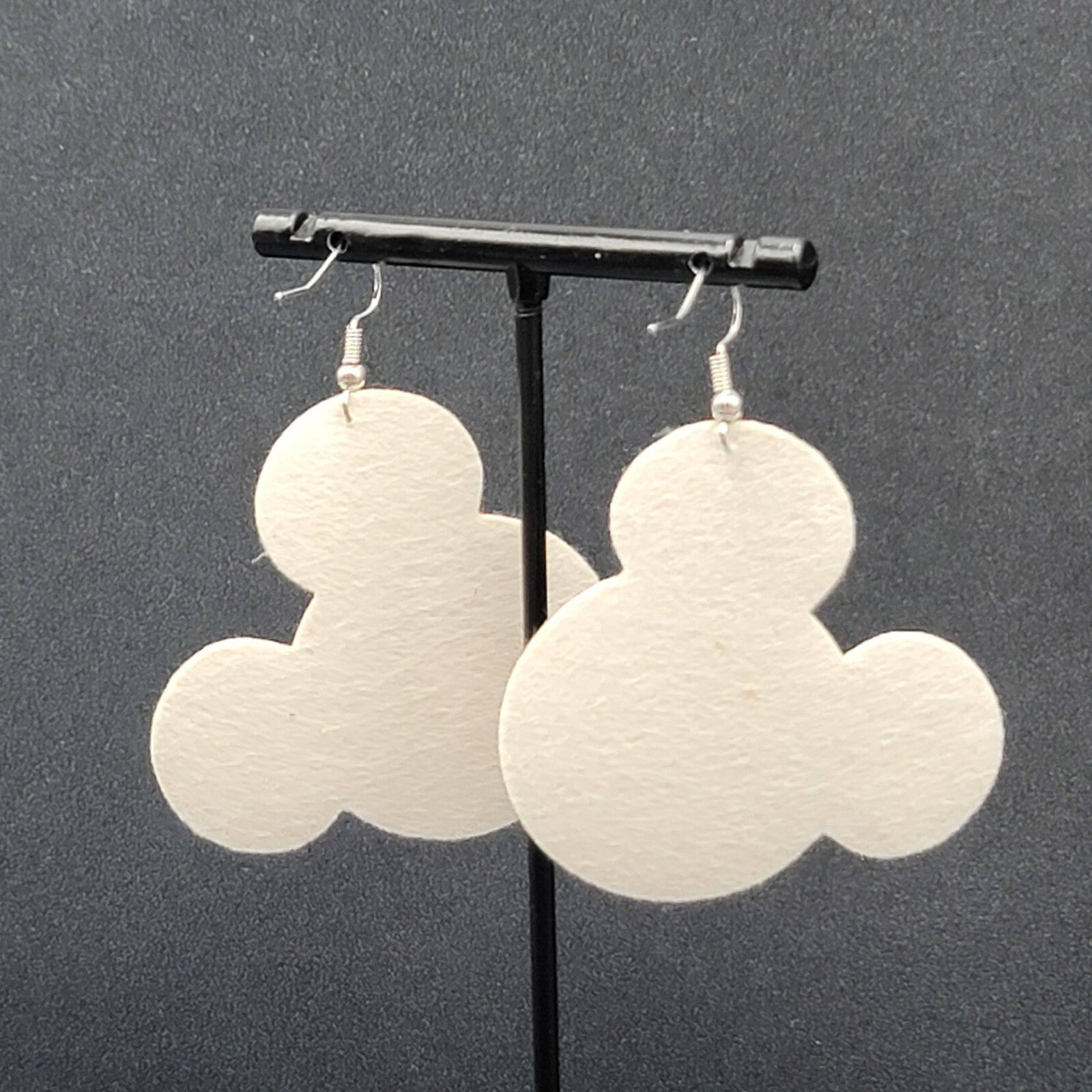 Pierced Earrings Mickey Mouse Star Wars Large Felt Dangle 2" Lightweight