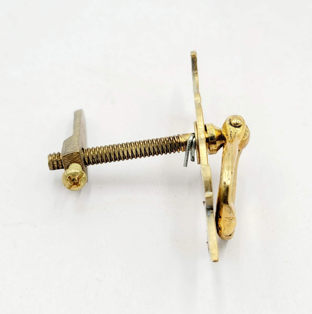 Vintage Brass Drawer Pull Salvage Hardware New Old Stock with Nails