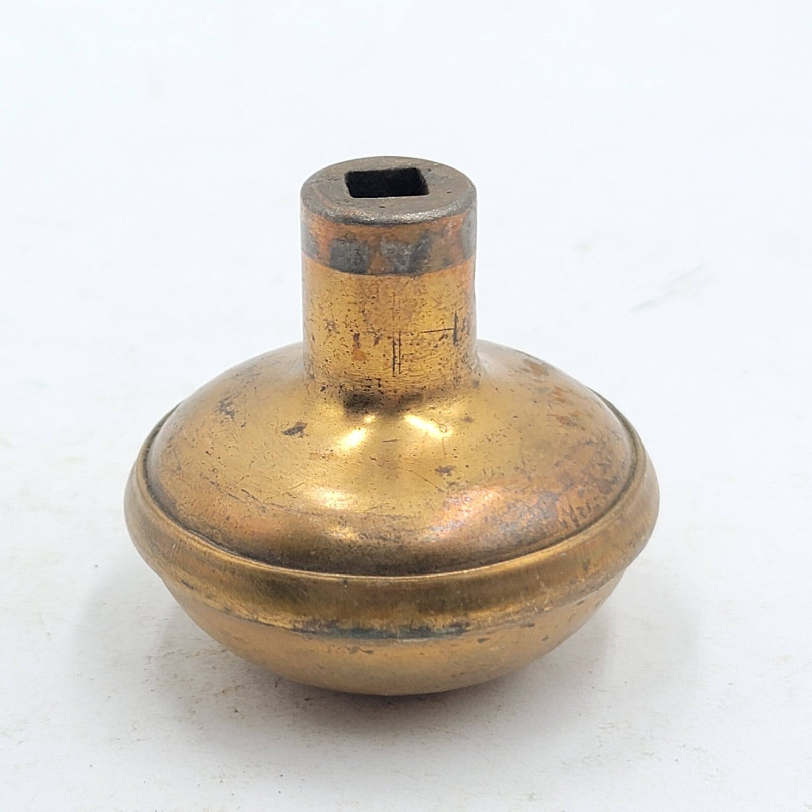 Vintage SINGLE Doorknob Steel Salvage Door Hardware 2.25".  wr126