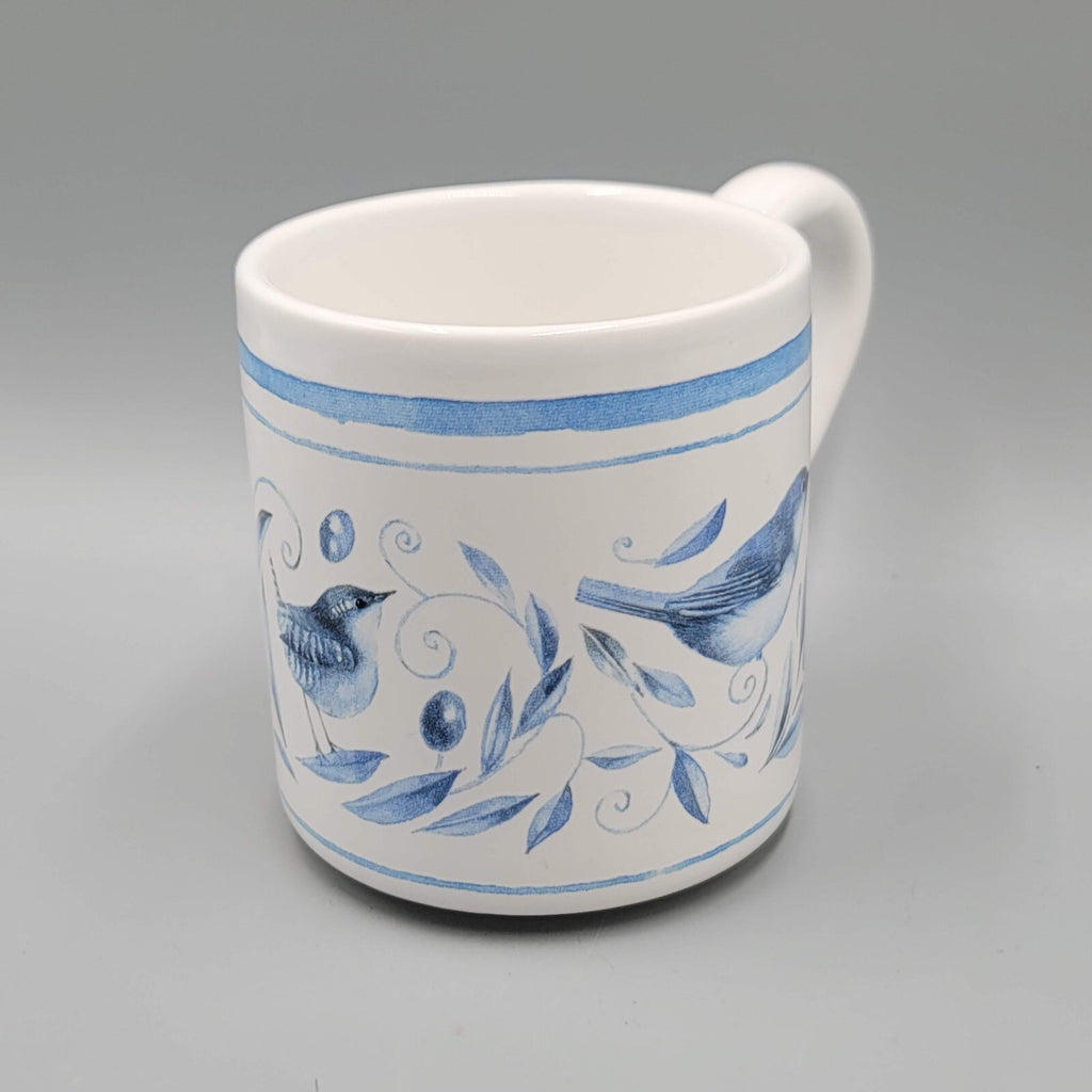 Vintage Marjolein Bastin Coffee Mug Blue Bird Tea Cup Hallmark
